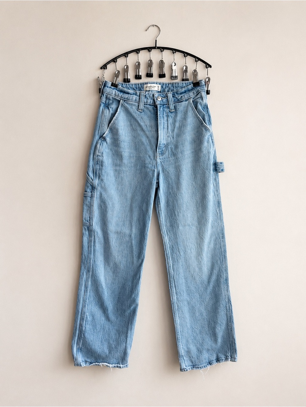Abercrombie & Fitch Light Blue Straight-Leg Jeans | Size: 26 Short